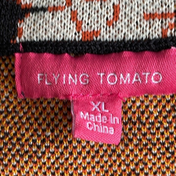 Flying Tomato Black and Orange Floral Mini Dress - Picture 7 of 10